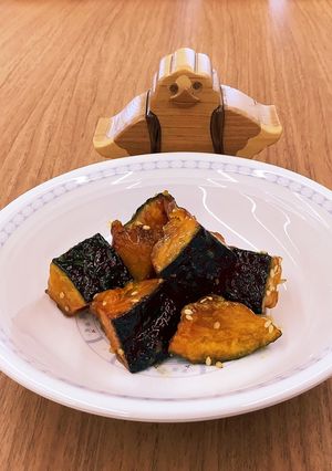 【大崎市】かぼちゃの甘がらめ【学校給食】-レシピのメイン写真