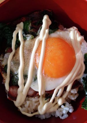簡単美味しい♪ベーコン目玉丼☆-レシピのメイン写真