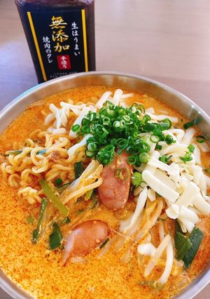 無添加焼肉の生だれでコク旨ロゼ辛ラーメン-レシピのメイン写真