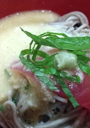 マグロの山かけ蕎麦-レシピのメイン写真
