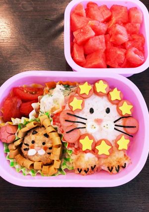 ライオンキャラ弁☆幼稚園用☆2歳-レシピのメイン写真