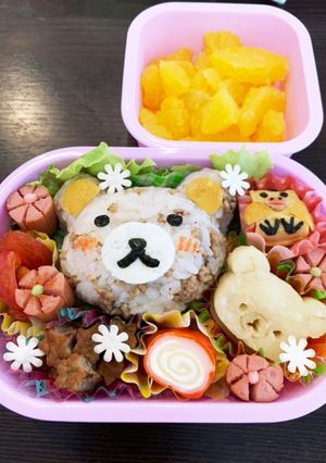リラックマキャラ弁☆幼稚園用☆2歳-レシピのメイン写真