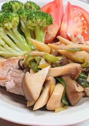 たっぷりキノコのポークソテー-レシピのメイン写真
