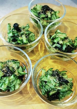 すし酢ですぐ1品☆きゅうりと海苔で酢の物-レシピのメイン写真