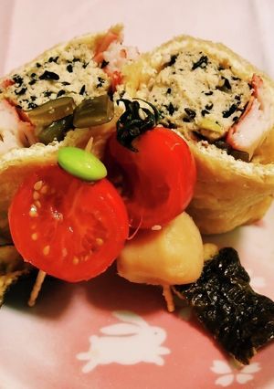 “くるくる6号”«枝豆ひじきの豆腐バ-»-レシピのメイン写真