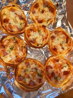 餃子の皮ピザ-レシピのメイン写真