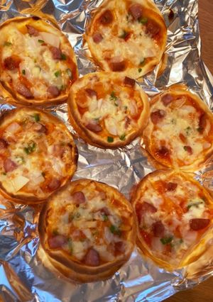 餃子の皮ピザ-レシピのメイン写真