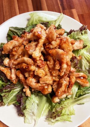 鶏胸肉のカリカリ甘酢あんかけ-レシピのメイン写真