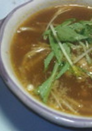 カレーを食べ終わった鍋で☆節約スープ-レシピのメイン写真