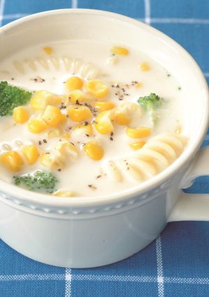 パスタ入りコーンスープ-レシピのメイン写真