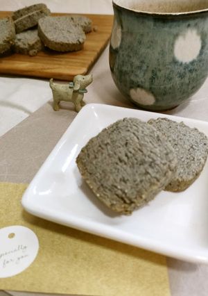 黒ごまクッキー-レシピのメイン写真