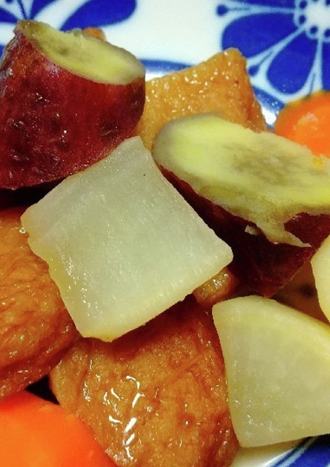 味付け簡単、さつま揚げと根菜の煮物-レシピのメイン写真