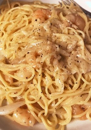 えびのホワイトソースパスタ-レシピのメイン写真