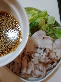 簡単!冷しゃぶ♪美味しいピリ辛だれ♪-レシピのメイン写真
