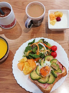お家カフェ風❁盛り付け案・厚切りトースト-レシピのメイン写真