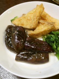 ナスと三角揚げの炒め煮-レシピのメイン写真