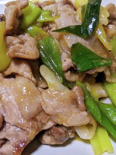 豚こま肉とねぎの生姜炒め-レシピのメイン写真