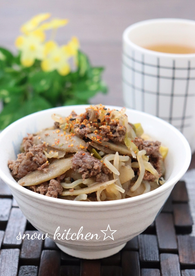我が家の定番♪牛そぼろ丼-レシピのメイン写真