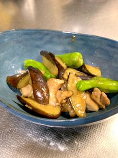 なすとししとうの鶏肉いため-レシピのメイン写真
