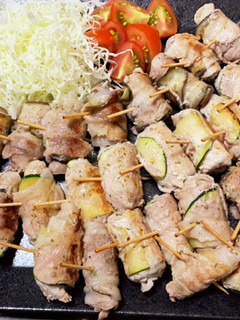 夏野菜☆ズッキーニ&茄子の豚肉巻き巻き๑-レシピのメイン写真