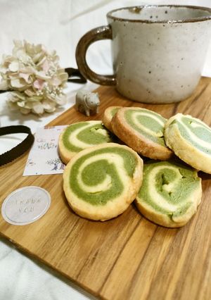 抹茶のうずまきクッキー-レシピのメイン写真
