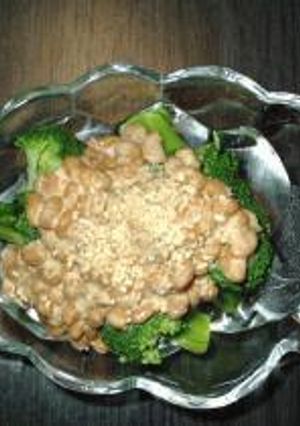 ブロッコリーの納豆ごまネーズ-レシピのメイン写真