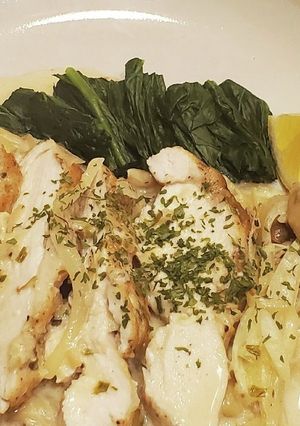 鶏胸肉レモンクリーム煮-レシピのメイン写真