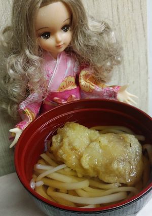リカちゃん♡メカジキ天ぷらうどん◥█◤∥-レシピのメイン写真