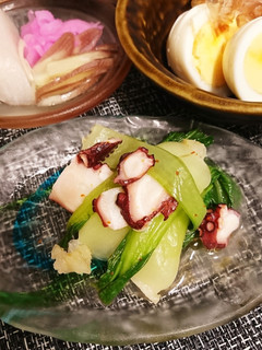 チンゲン菜と梅酢タコ和え-レシピのメイン写真
