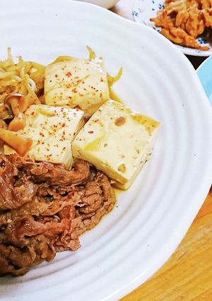 もやし入りヘルシー肉豆腐♡-レシピのメイン写真