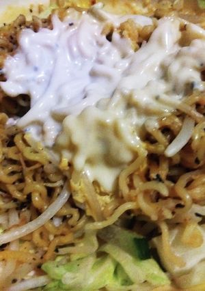 味噌マヨネーズのレンジチーズ焼きそば-レシピのメイン写真