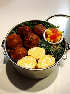 のっけ弁当2022.07.14肉だんご-レシピのメイン写真