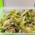 *作り置き・豚こまとセロリのクミン炒め*