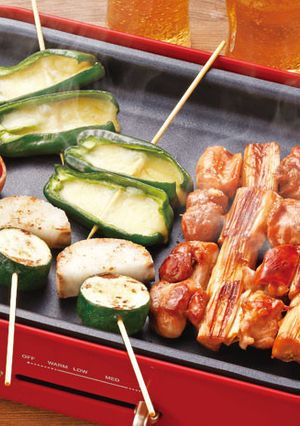 ホットプレートで焼き鳥-レシピのメイン写真