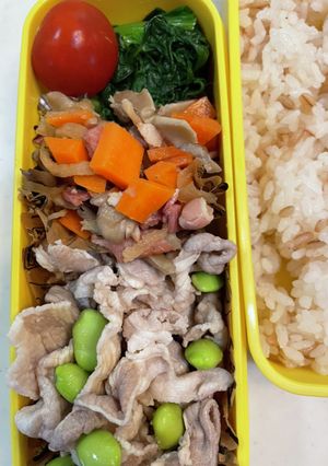枝豆豚しゃぶ弁当-レシピのメイン写真