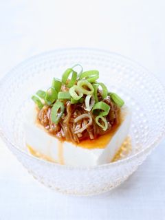簡単な一品【なめたけ冷奴】-レシピのメイン写真