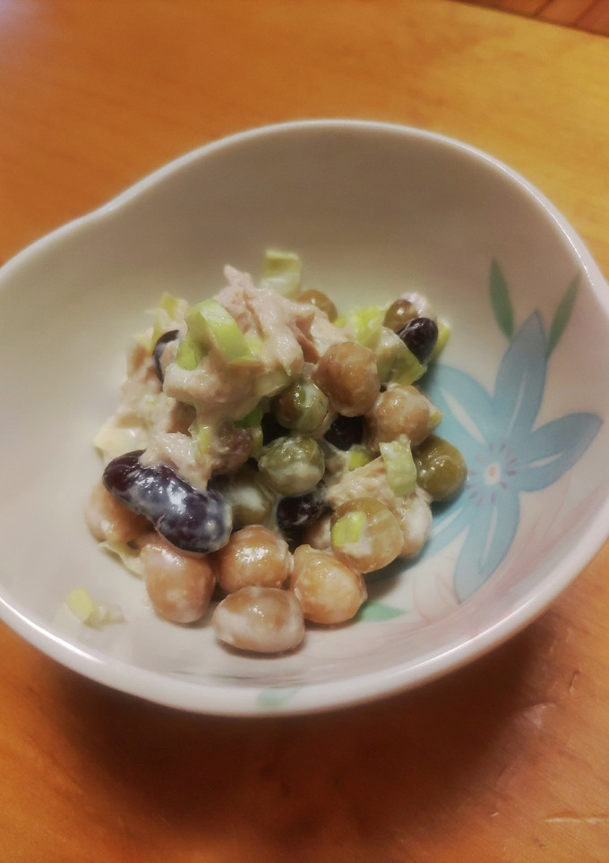 混ぜるだけ！豆ツナレタスのマヨ和え♪-レシピのメイン写真