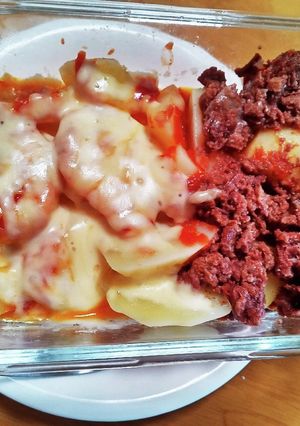 ランチにコンビーフ&ピザポテト-レシピのメイン写真