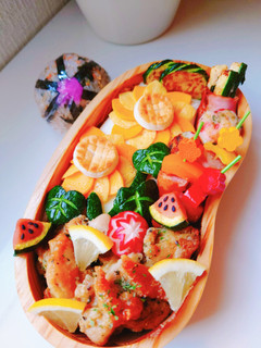 女子学生のお弁当(2022.7.14)-レシピのメイン写真