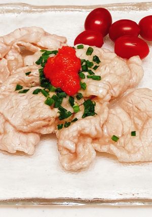 滑らか！豚肉冷しゃぶ！ツルリントン（豚)-レシピのメイン写真