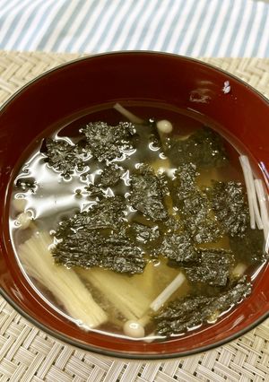海苔のみそ汁-レシピのメイン写真