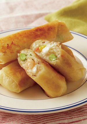 冷凍ピラフと枝豆の焼き春巻-レシピのメイン写真