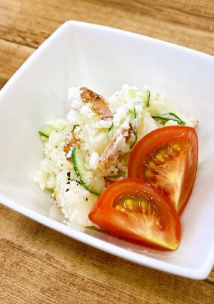 カリカリベーコン入りポテトサラダ-レシピのメイン写真
