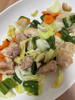 かしわと野菜炒め-レシピのメイン写真