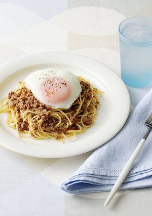 目玉焼きのせミートソース-レシピのメイン写真