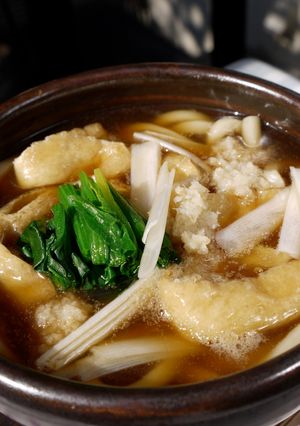 カゼも吹っ飛ぶ！熱々あんかけきつねうどん-レシピのメイン写真