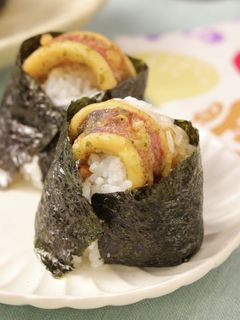 いかの磯辺揚げ天むす-レシピのメイン写真