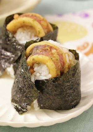 いかの磯辺揚げ天むす-レシピのメイン写真