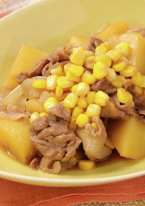 コーンバター肉じゃが-レシピのメイン写真