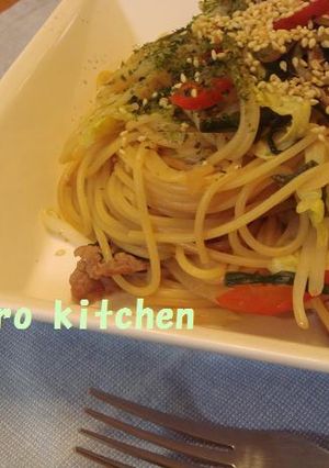 焼き肉のタレでパスタ♪♪♪-レシピのメイン写真
